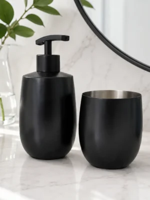 Black Stainless Steel Bathroom Accessories Set