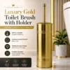 Luxury Gold Toilet Brush with Holder Luxury Gold Toilet Brush with Holder