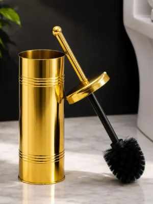 Luxury Gold Toilet Brush with Holder