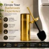 Luxury Gold Toilet Brush with Holder 4 Luxury Gold Toilet Brush with Holder