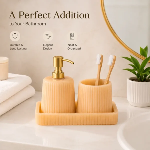 Resin Bathroom Accessories Set
