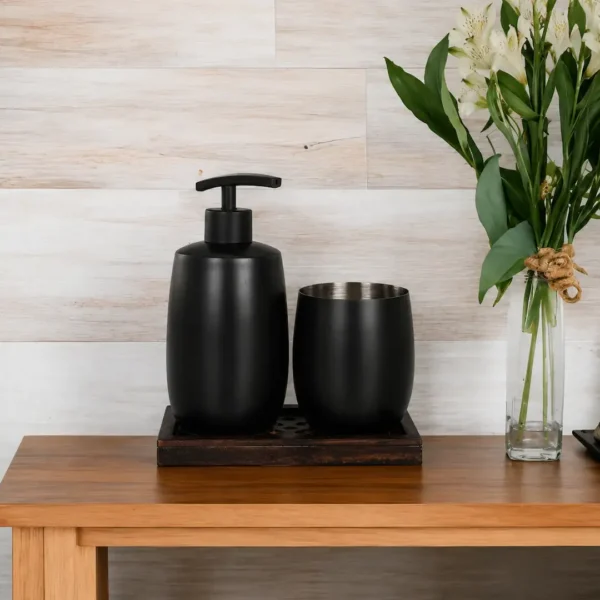 Matte Black Bathroom Accessory Set 3 Matte Black Bathroom Accessory Set