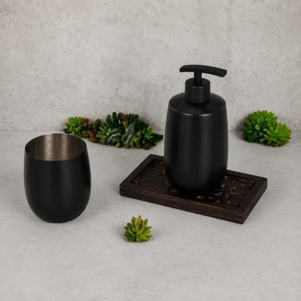 Matte Black Bathroom Accessory Set 4 Matte Black Bathroom Accessory Set