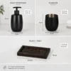Matte Black Bathroom Accessory Set 5 Matte Black Bathroom Accessory Set