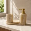 Travertine Marble Bathroom Accessories Set 4 Travertine Marble Bathroom Accessories Set