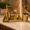Gold Bathroom Accessories Set of 4