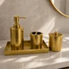 Gold Bathroom Accessories Set of 4